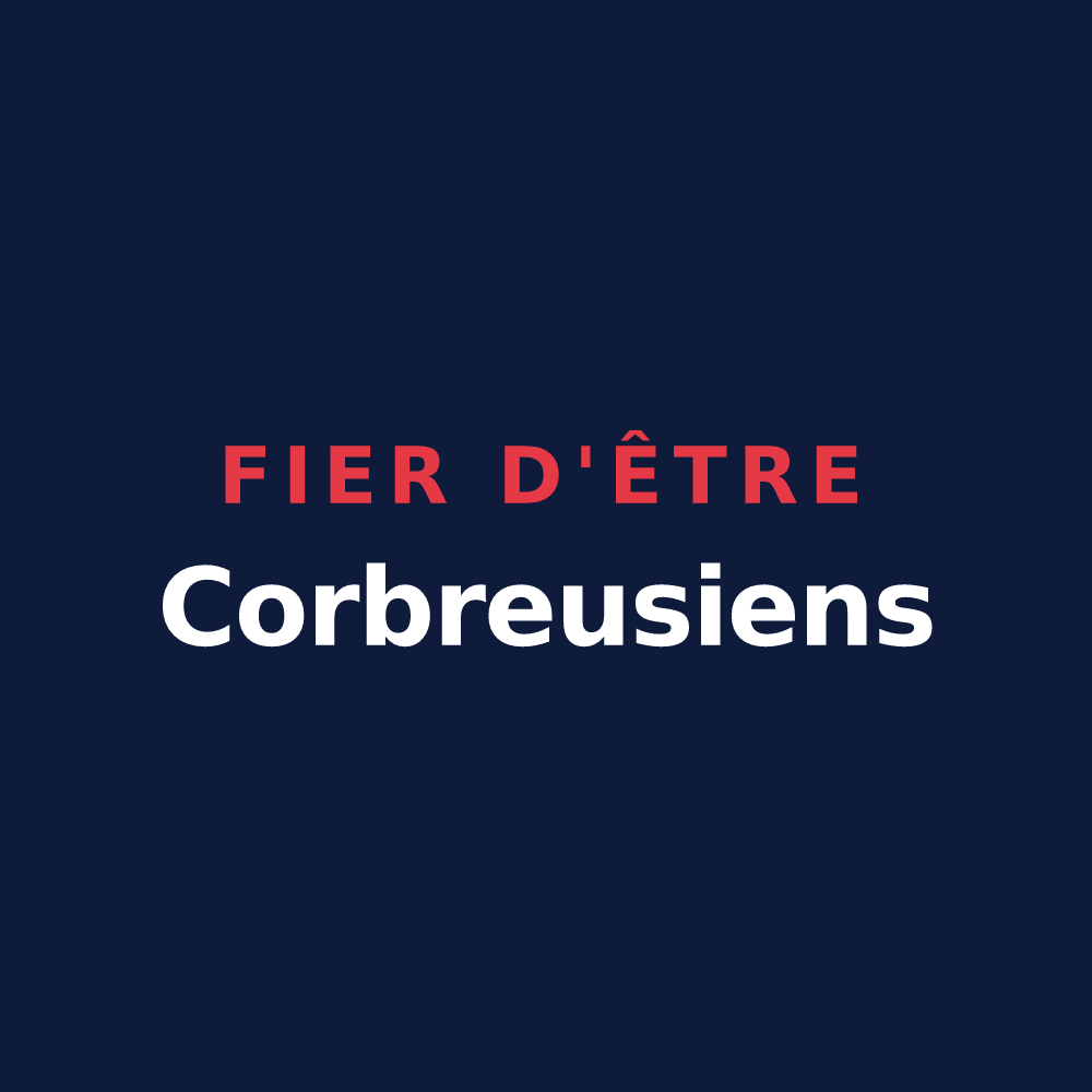 T-shirt « Fier d'être Corbreusiens » — design pour Corbreuse