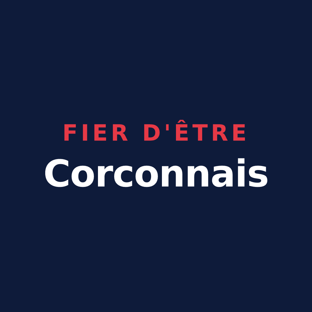 T-shirt « Fier d'être Corconnais » — design pour Corconne