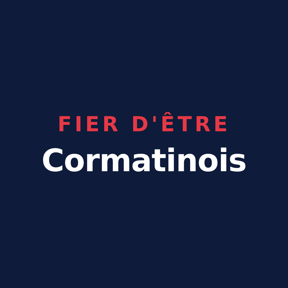 T-shirt « Fier d'être Cormatinois » — design pour Cormatin