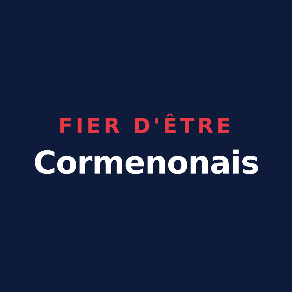 T-shirt « Fier d'être Cormenonais » — design pour Cormenon