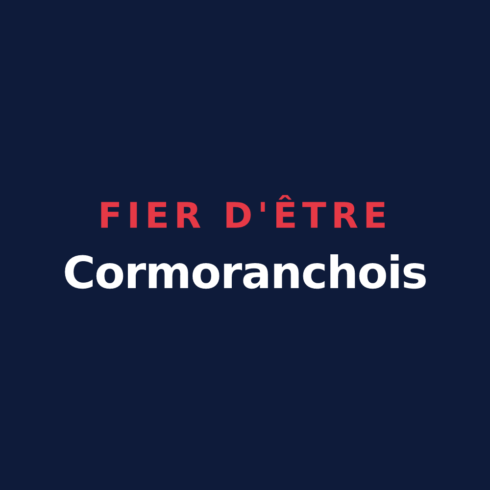 T-shirt « Fier d'être Cormoranchois » — design pour Cormoranche-sur-Saône