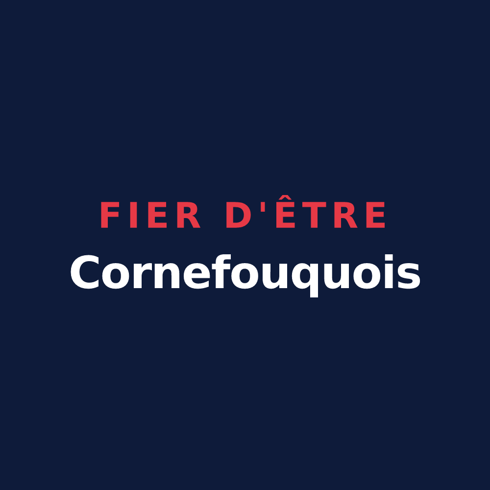 T-shirt « Fier d'être Cornefouquois » — design pour Corneville-la-Fouquetière