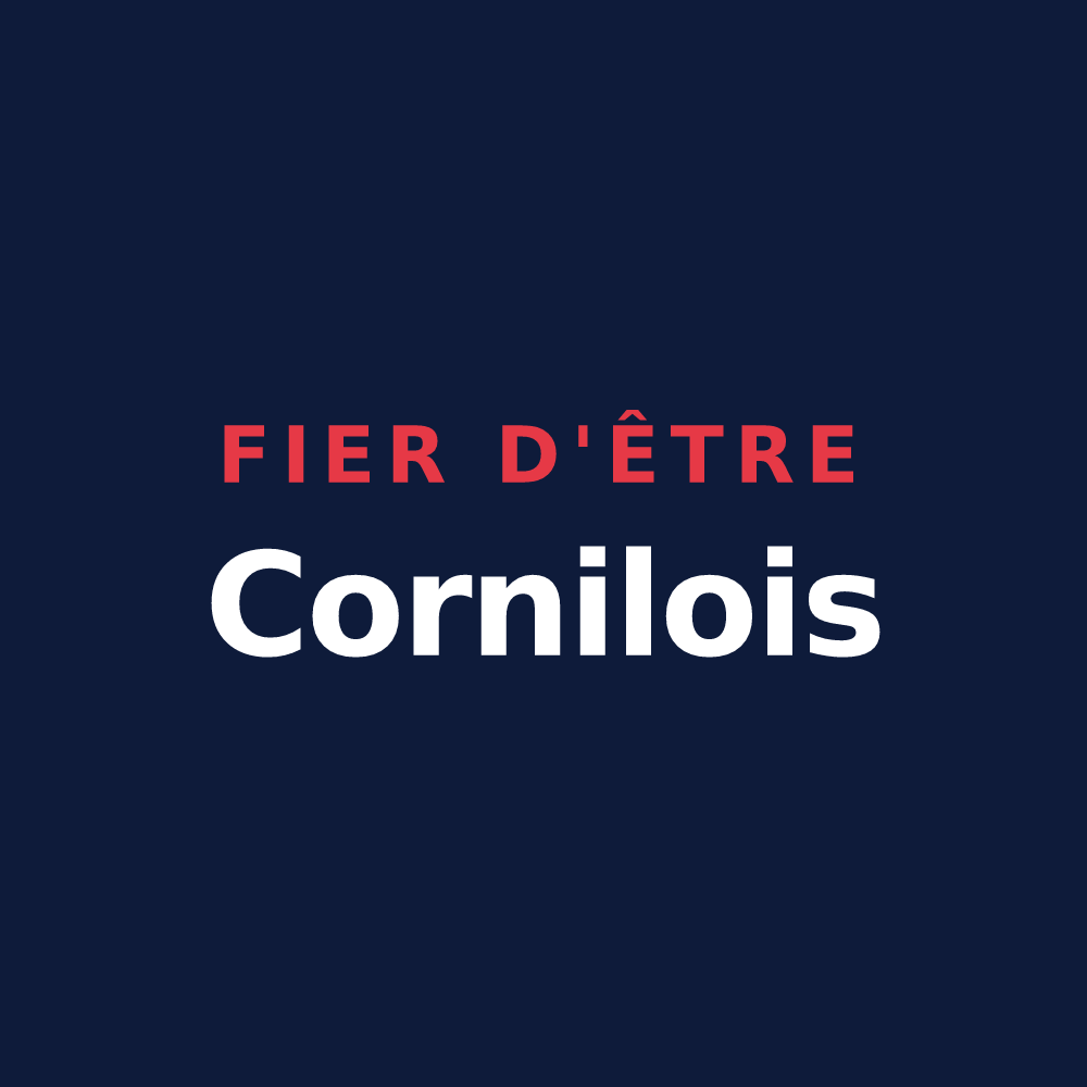 T-shirt « Fier d'être Cornilois » — design pour Cornil