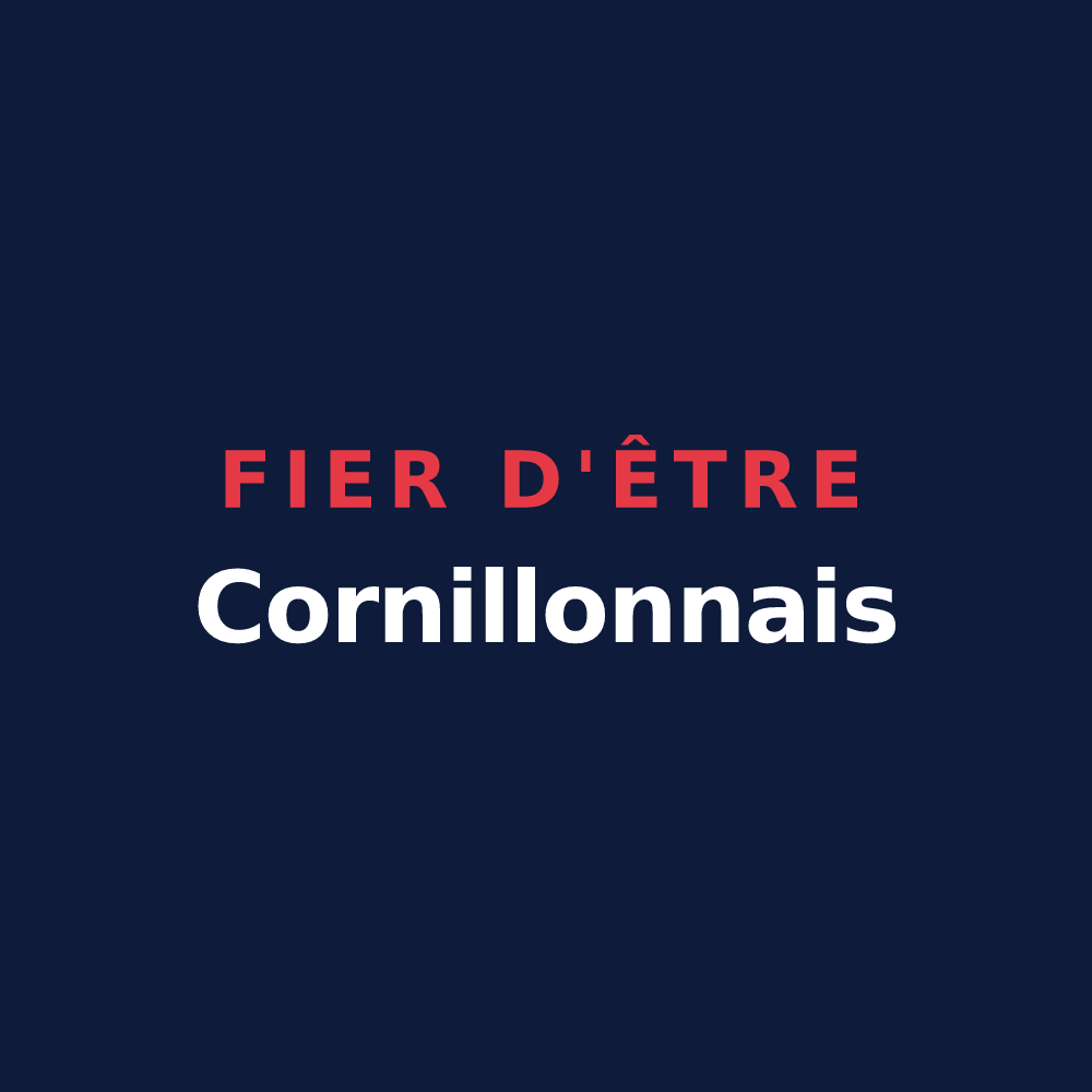 T-shirt « Fier d'être Cornillonnais » — design pour Cornillon-en-Trièves