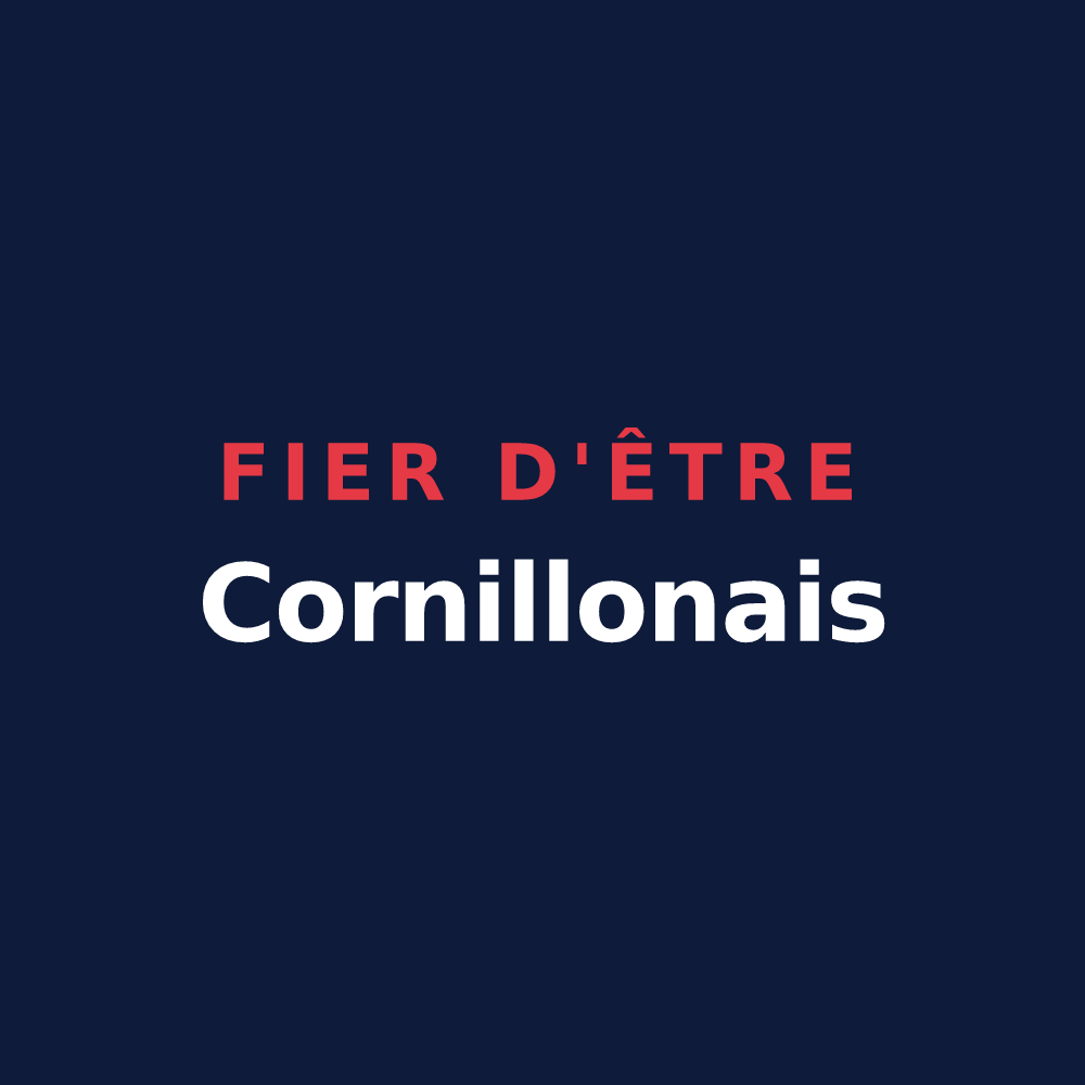 T-shirt « Fier d'être Cornillonais » — design pour Cornillon-sur-l'Oule