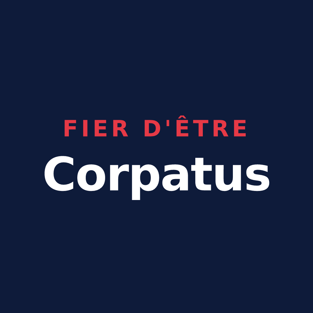T-shirt « Fier d'être Corpatus » — design pour Corps