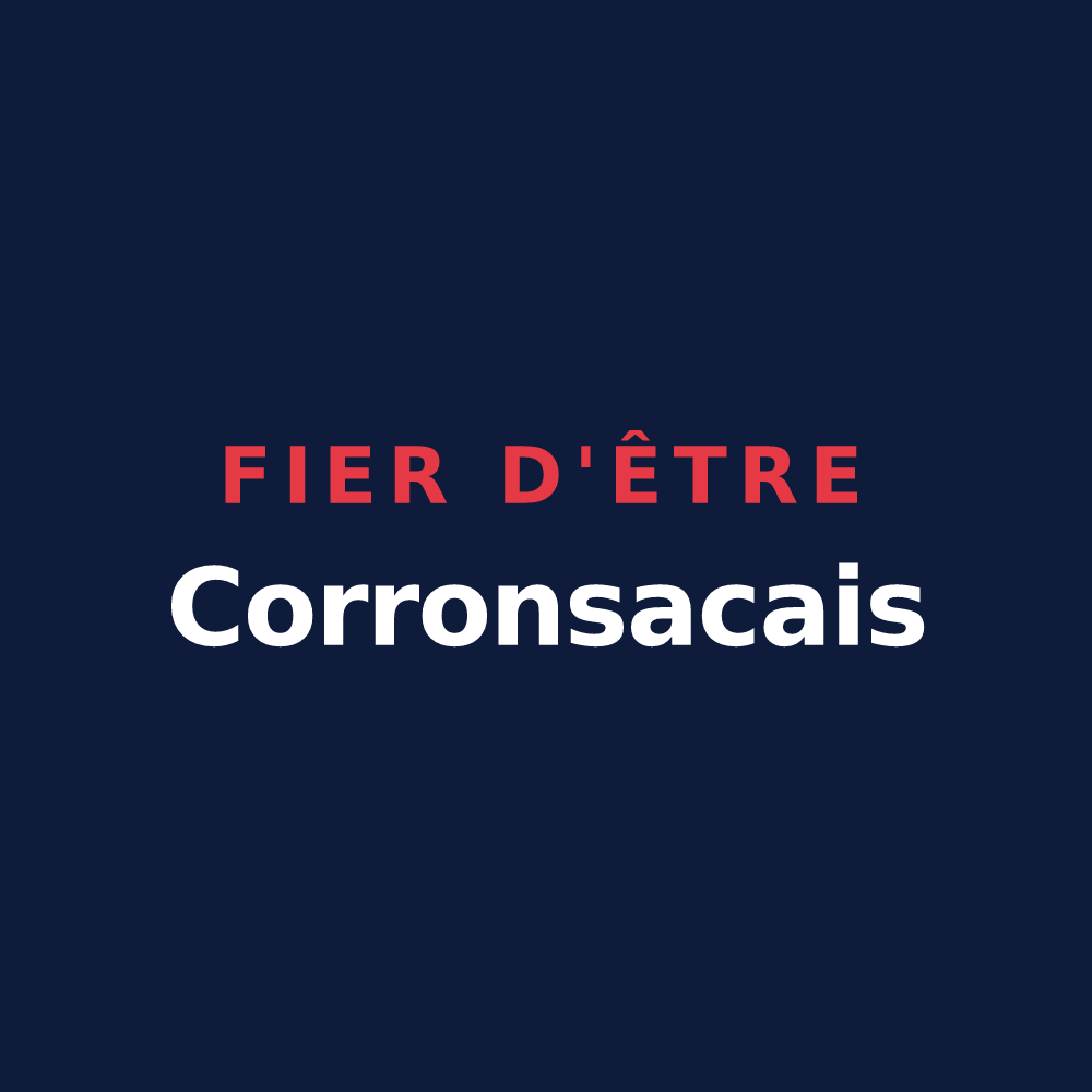T-shirt « Fier d'être Corronsacais » — design pour Corronsac