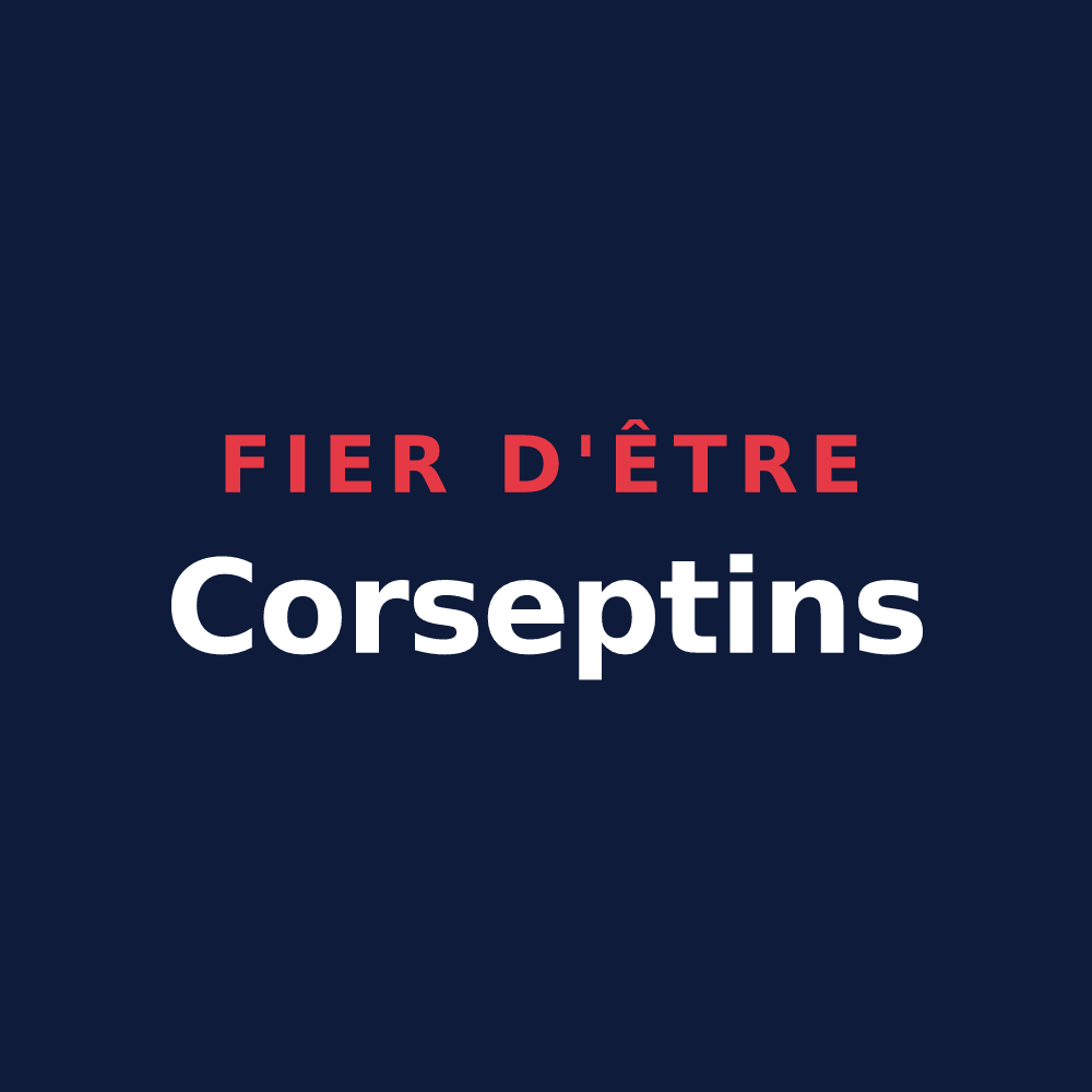 T-shirt « Fier d'être Corseptins » — design pour Corsept