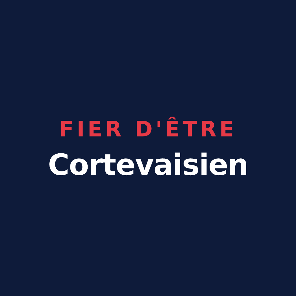 T-shirt « Fier d'être Cortevaisien » — design pour Cortevaix