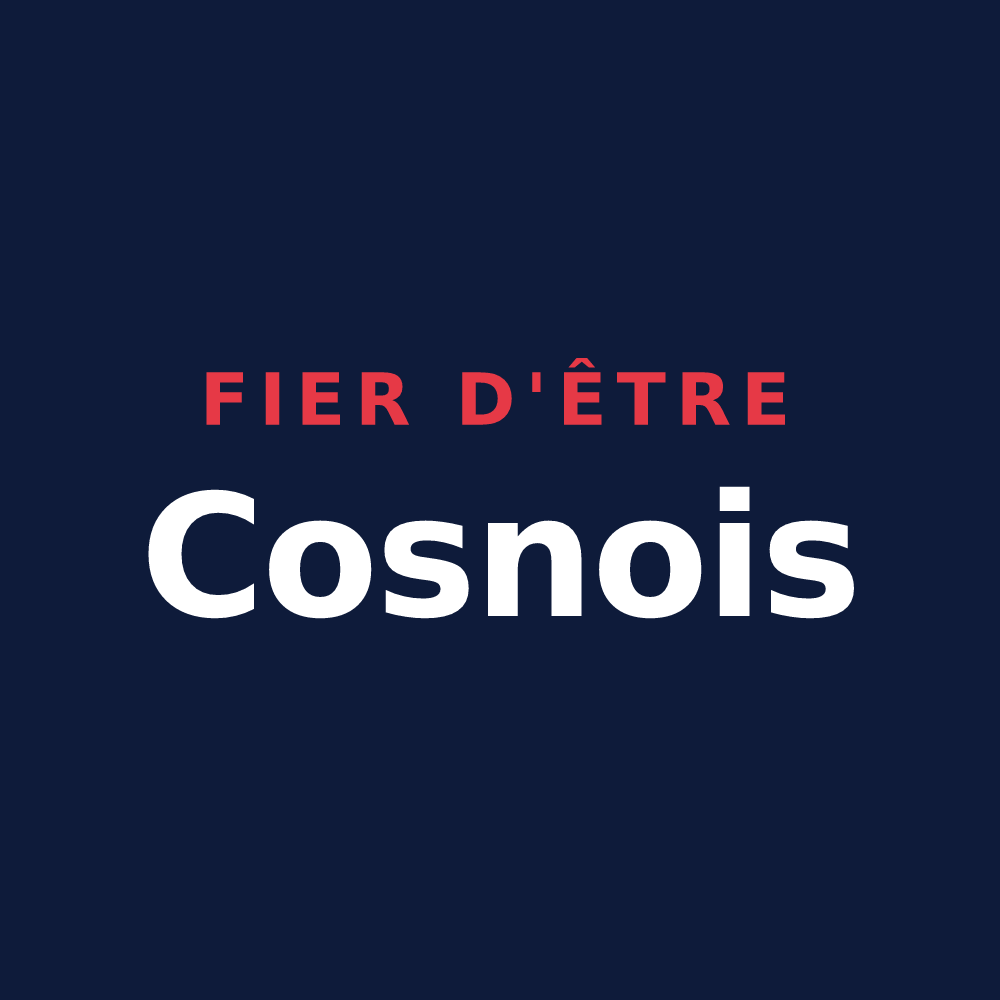 T-shirt « Fier d'être Cosnois » — design pour Cosne-Cours-sur-Loire