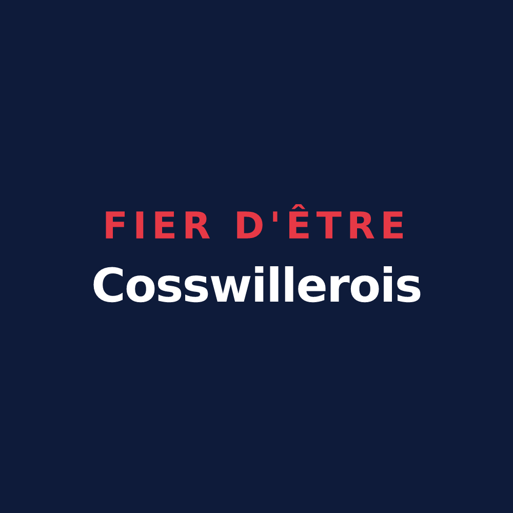 T-shirt « Fier d'être Cosswillerois » — design pour Cosswiller