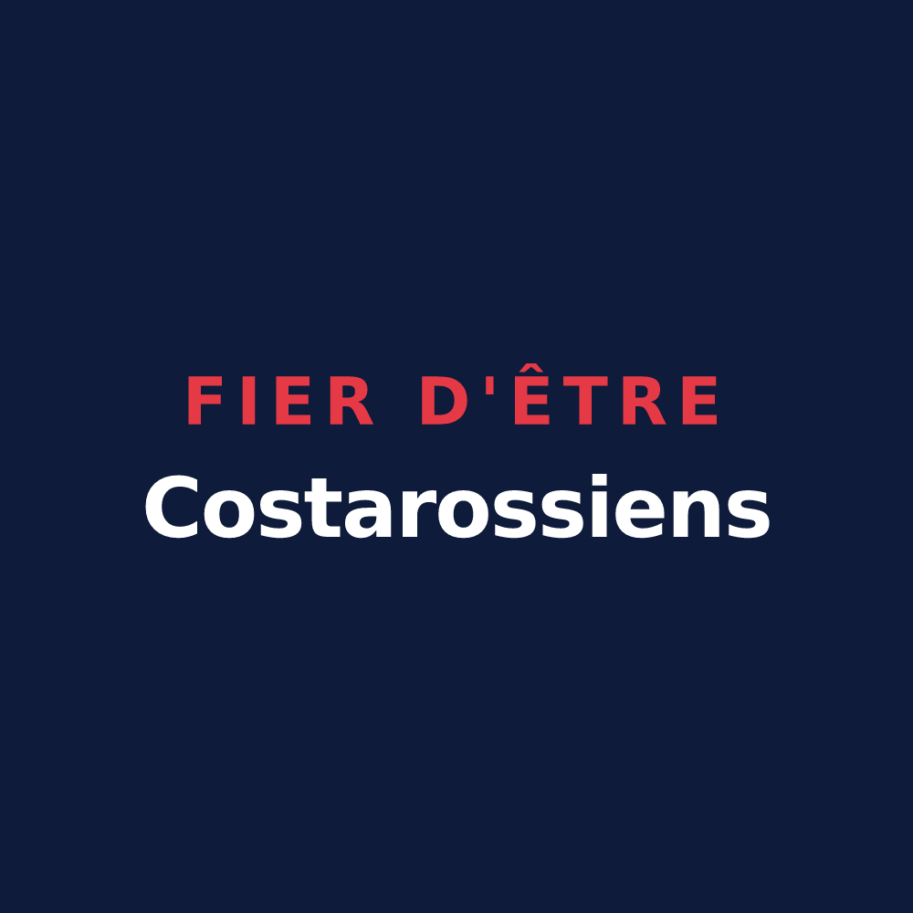 T-shirt « Fier d'être Costarossiens » — design pour Costaros