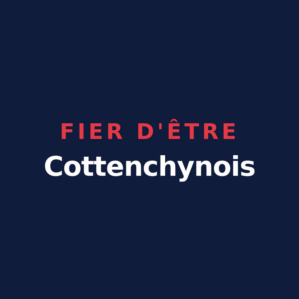 T-shirt « Fier d'être Cottenchynois » — design pour Cottenchy