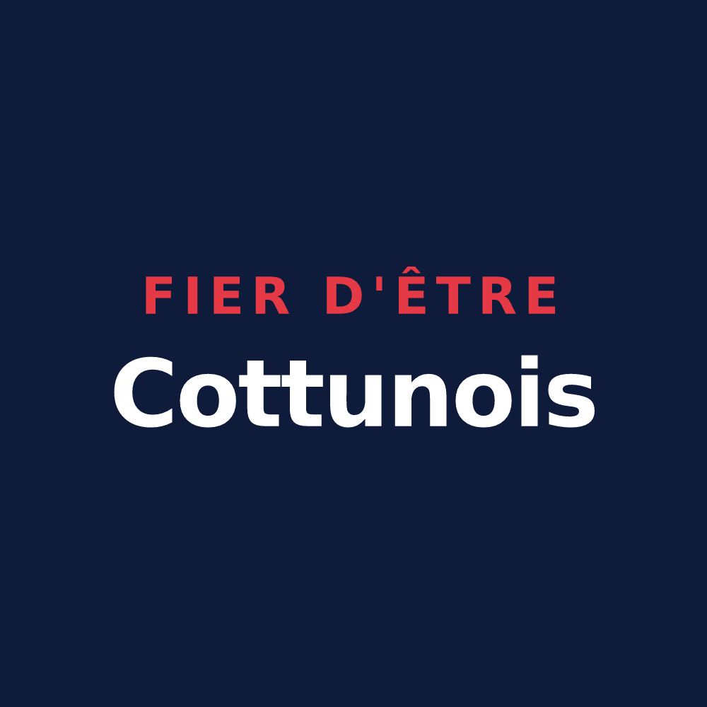 T-shirt « Fier d'être Cottunois » — design pour Cottun