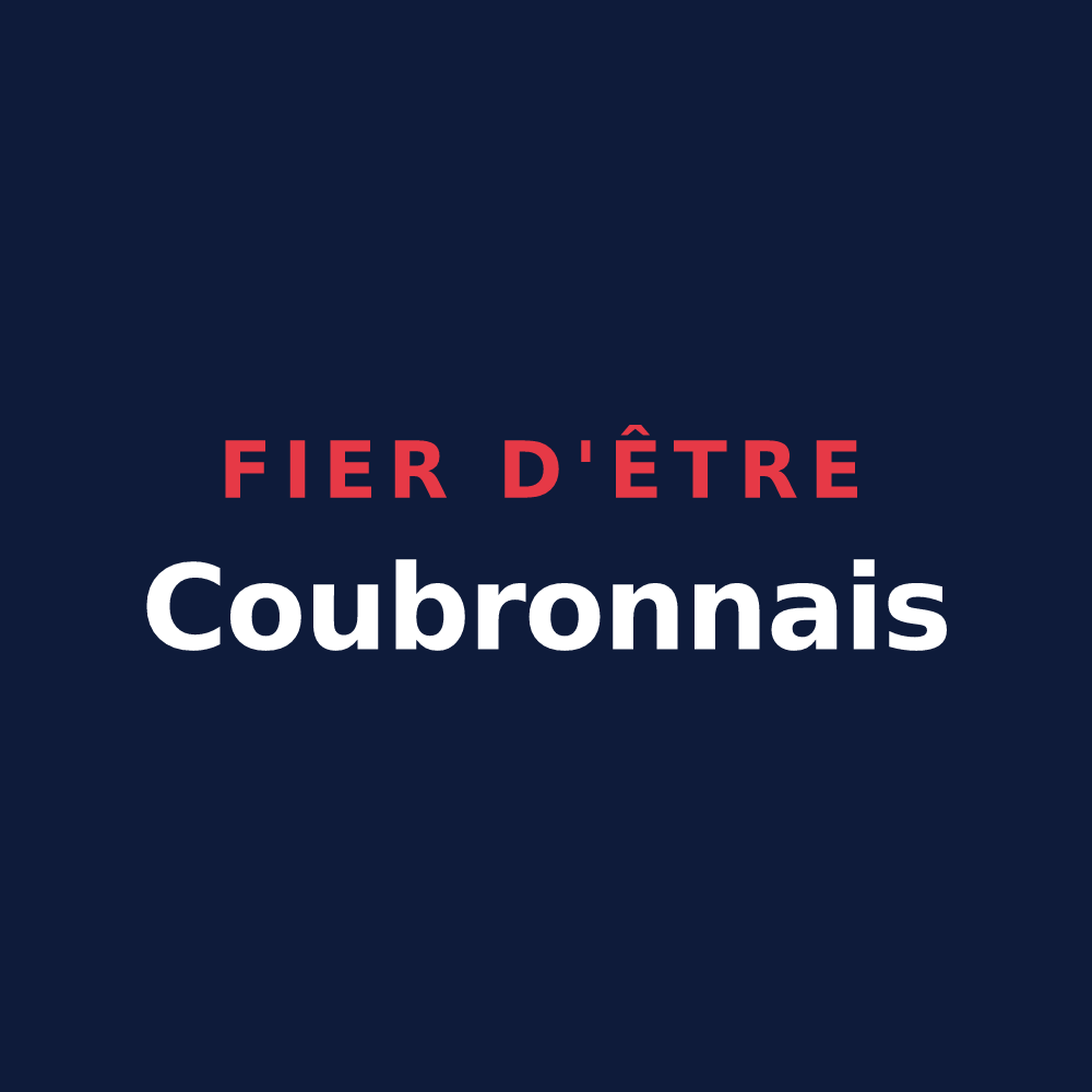 T-shirt « Fier d'être Coubronnais » — design pour Coubron
