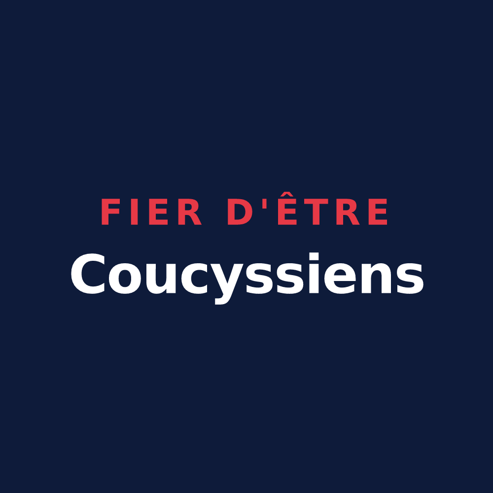 T-shirt « Fier d'être Coucyssiens » — design pour Coucy-le-Château-Auffrique