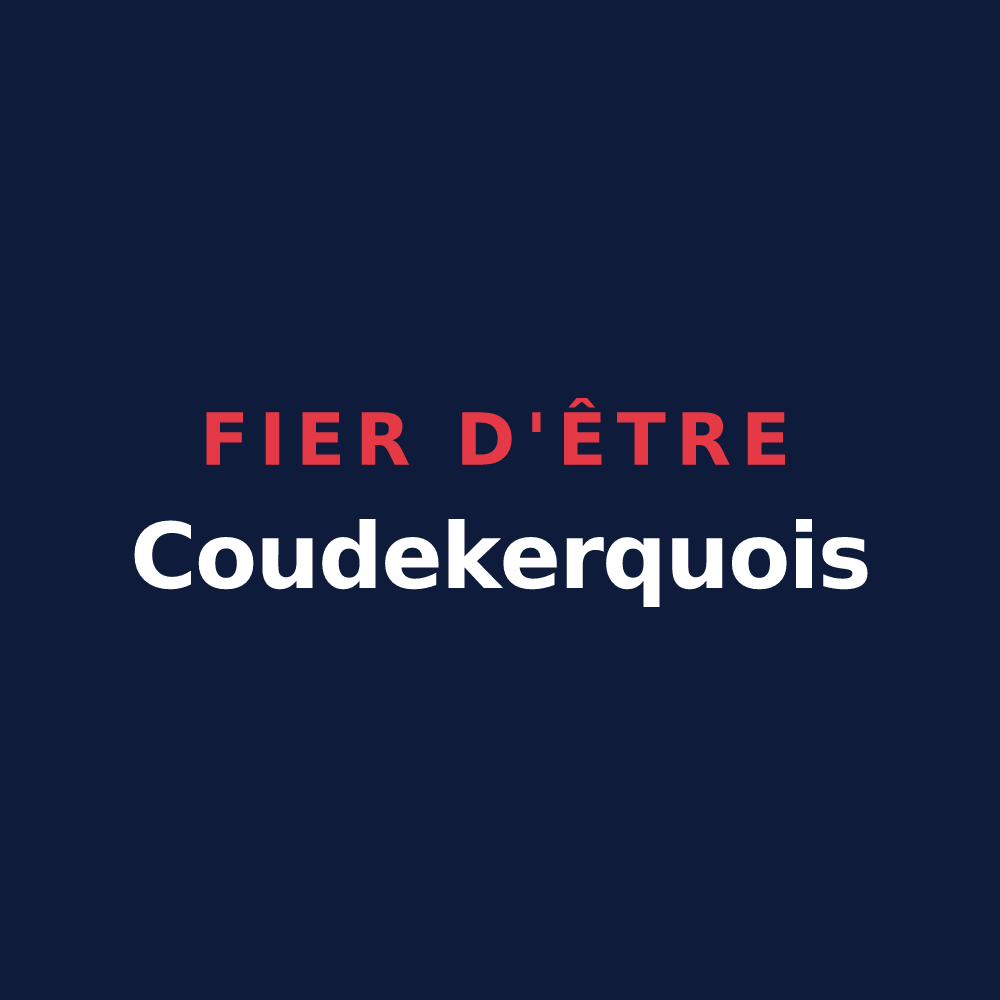 T-shirt « Fier d'être Coudekerquois » — design pour Coudekerque-Branche