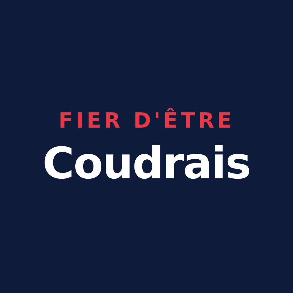 T-shirt « Fier d'être Coudrais » — design pour Coudres