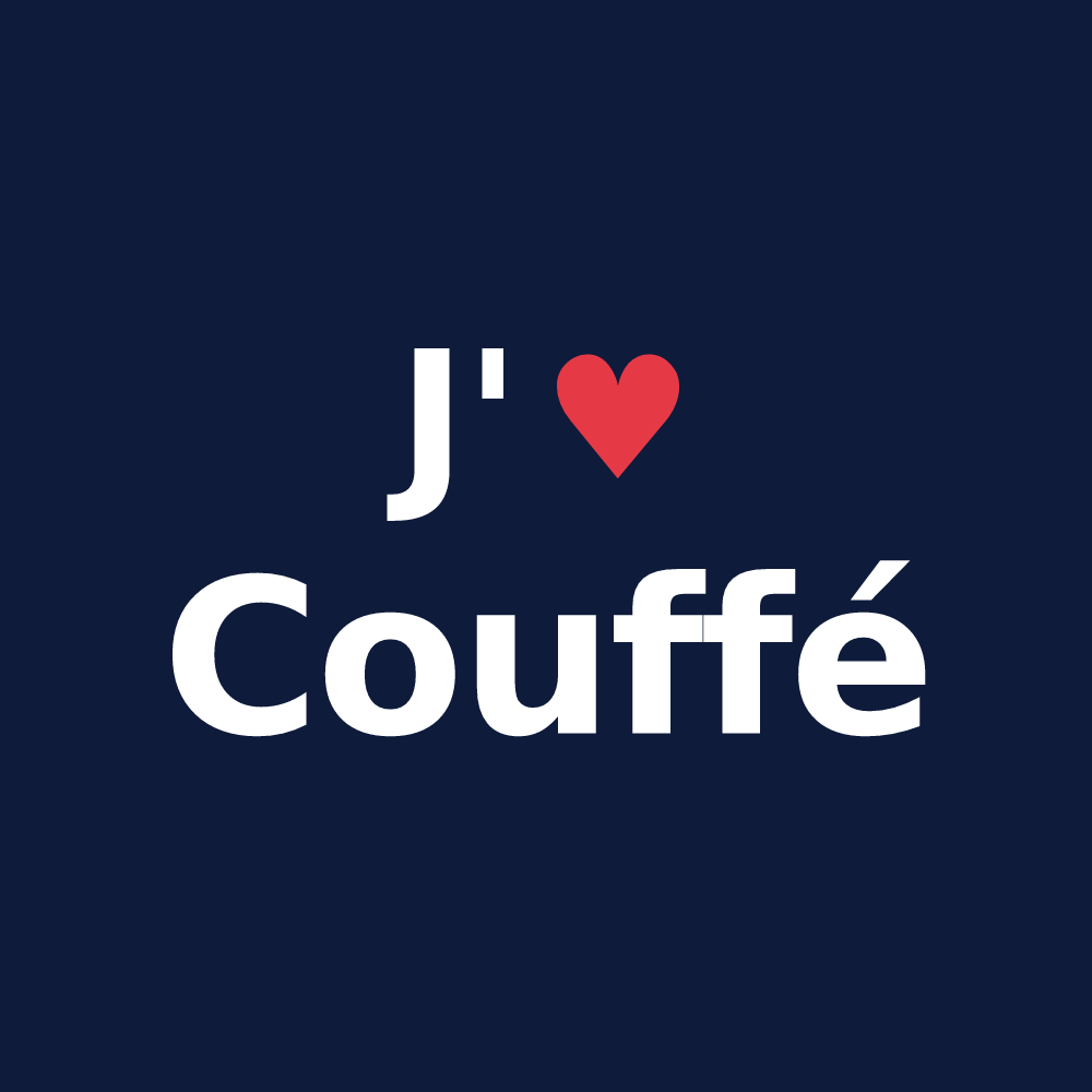 T-shirt personnalisé Couffé — design J'aime Couffé