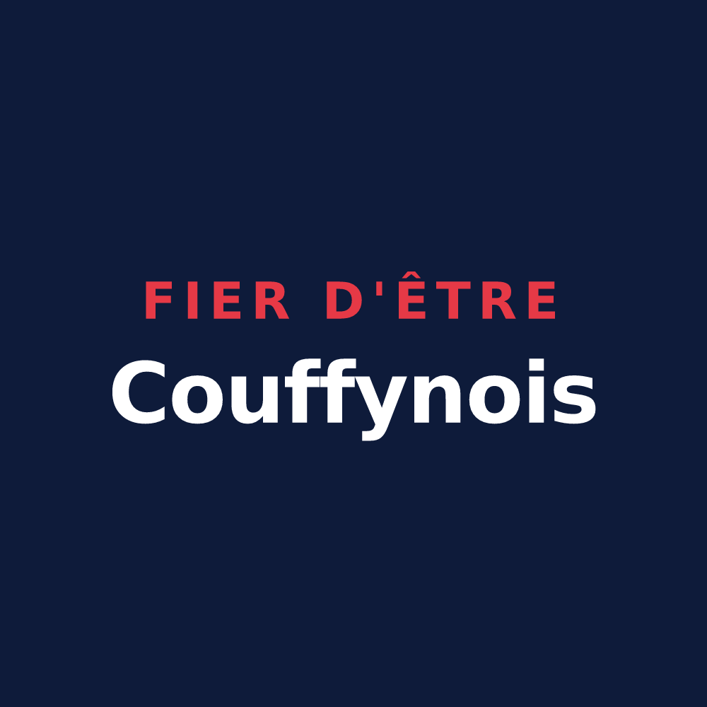 T-shirt « Fier d'être Couffynois » — design pour Couffy-sur-Sarsonne