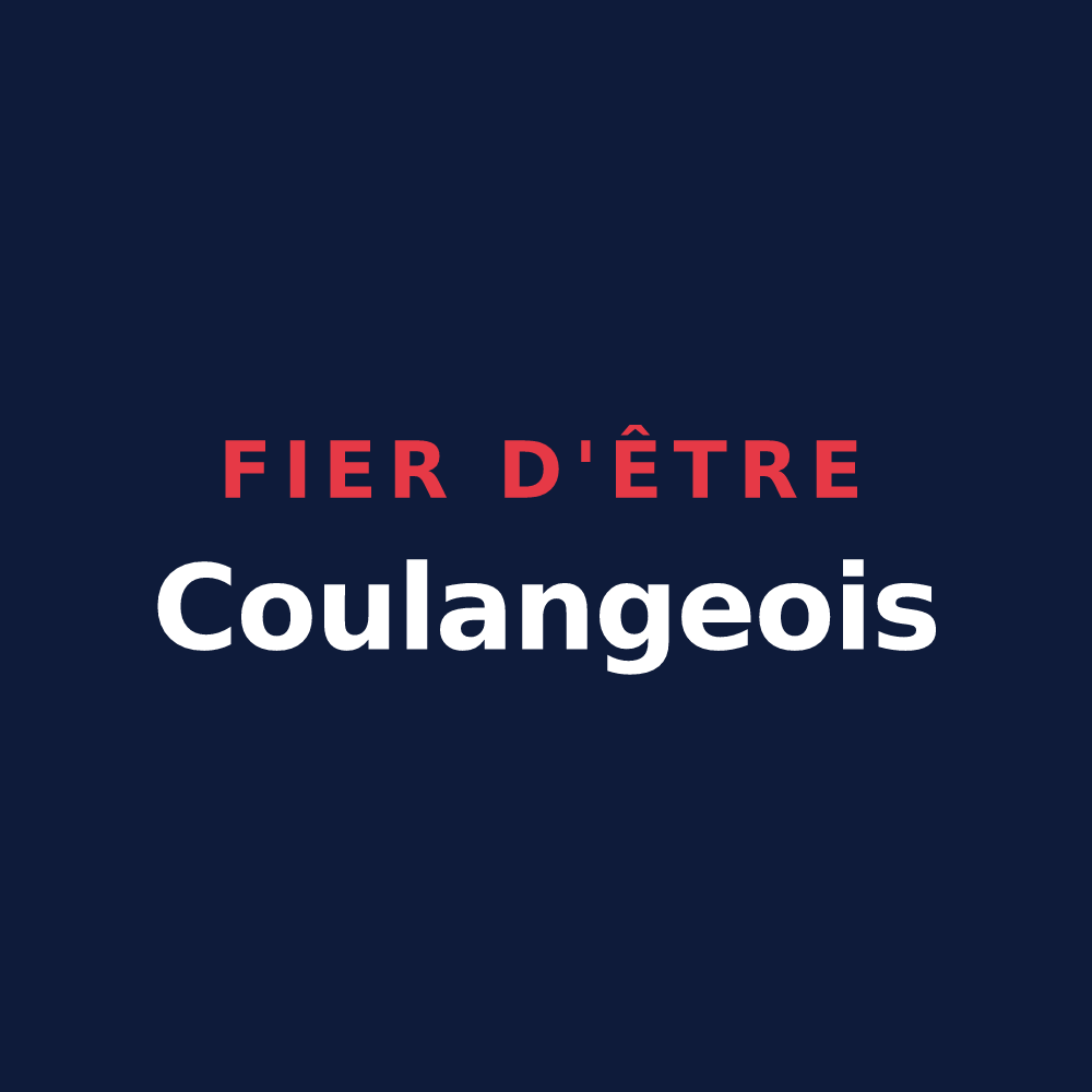 T-shirt « Fier d'être Coulangeois » — design pour Coulanges-lès-Nevers