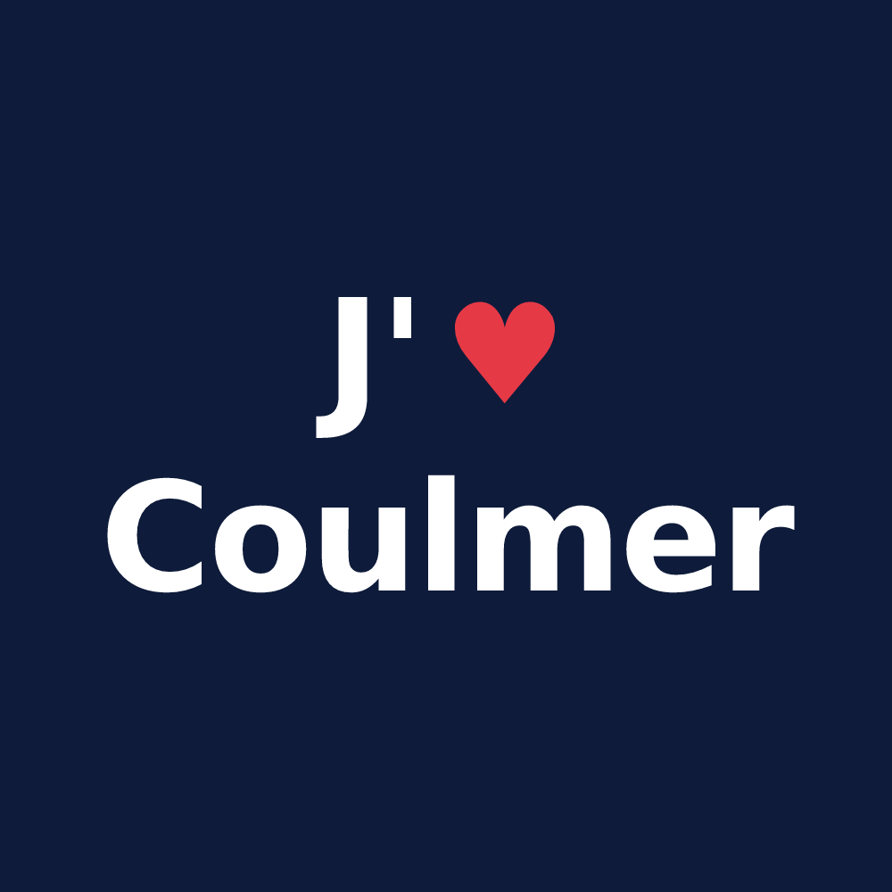 T-shirt personnalisé Coulmer — design J'aime Coulmer