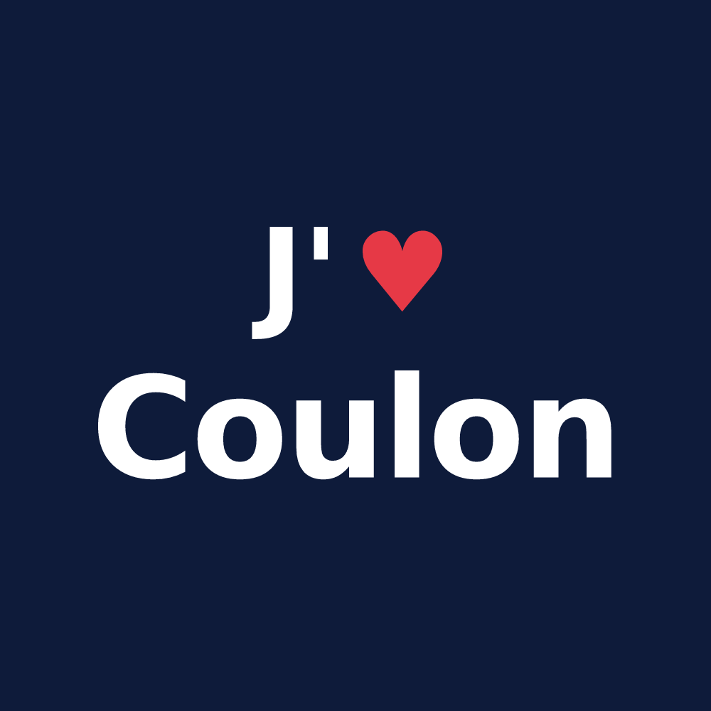 T-shirt personnalisé Coulon — design J'aime Coulon