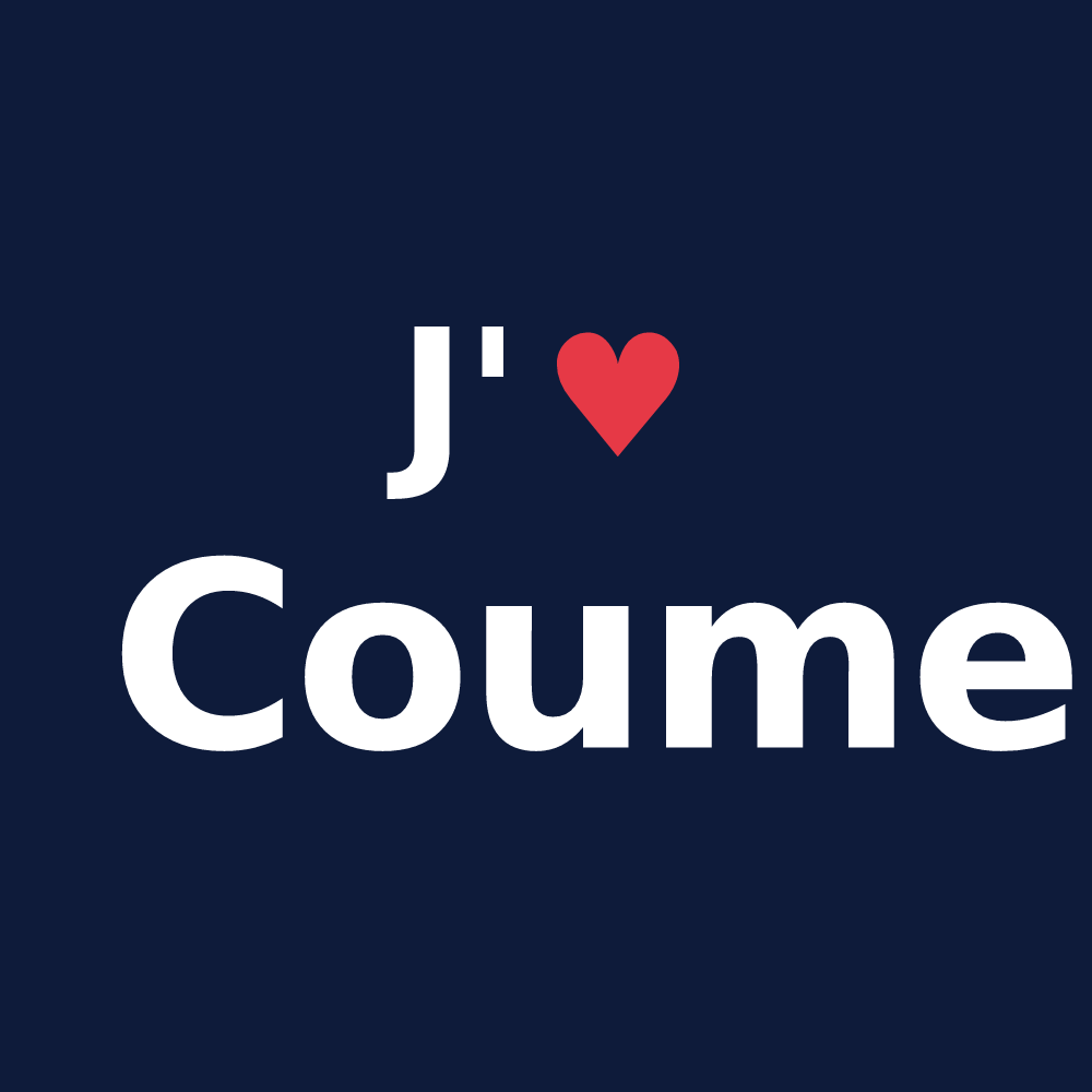 T-shirt personnalisé Coume — design J'aime Coume