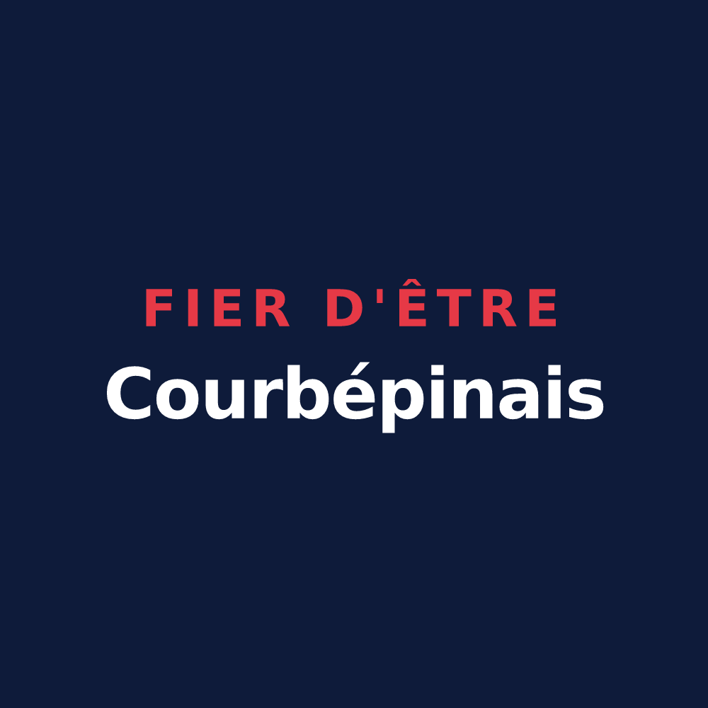 T-shirt « Fier d'être Courbépinais » — design pour Courbépine