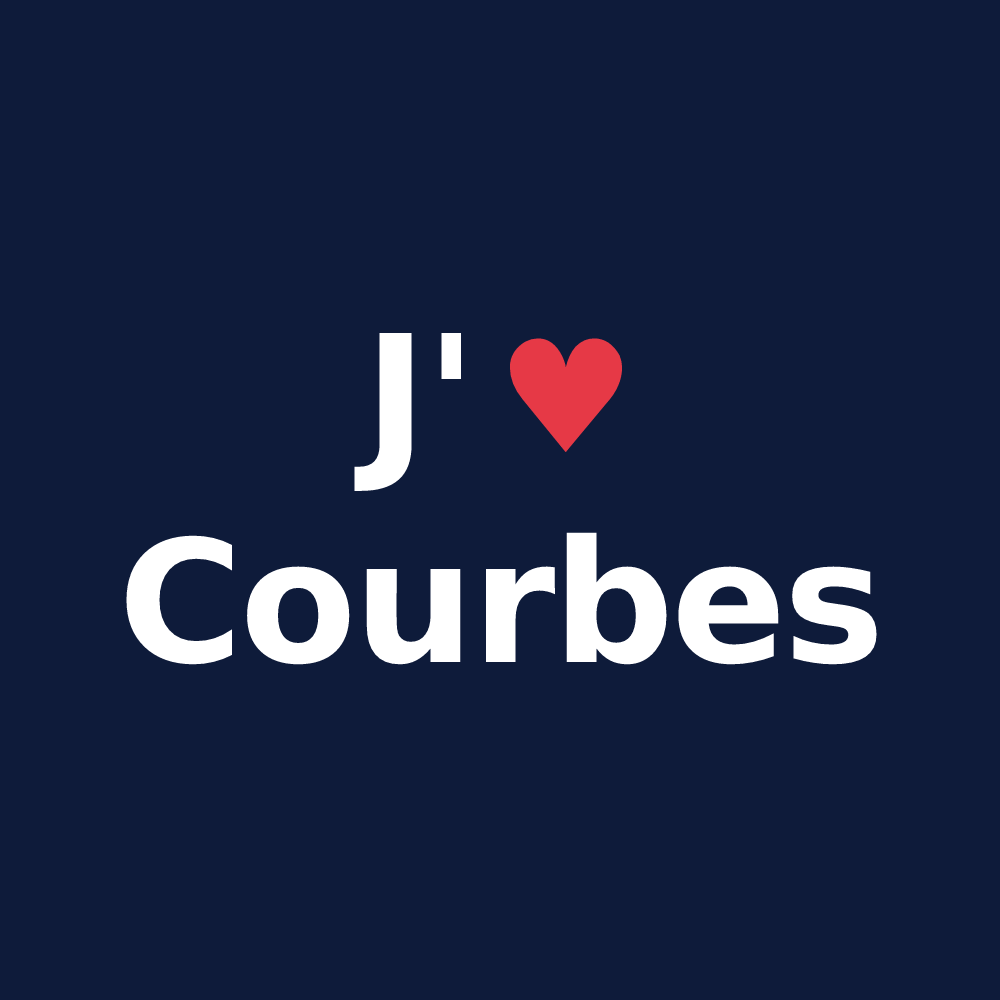 T-shirt personnalisé Courbes — design J'aime Courbes