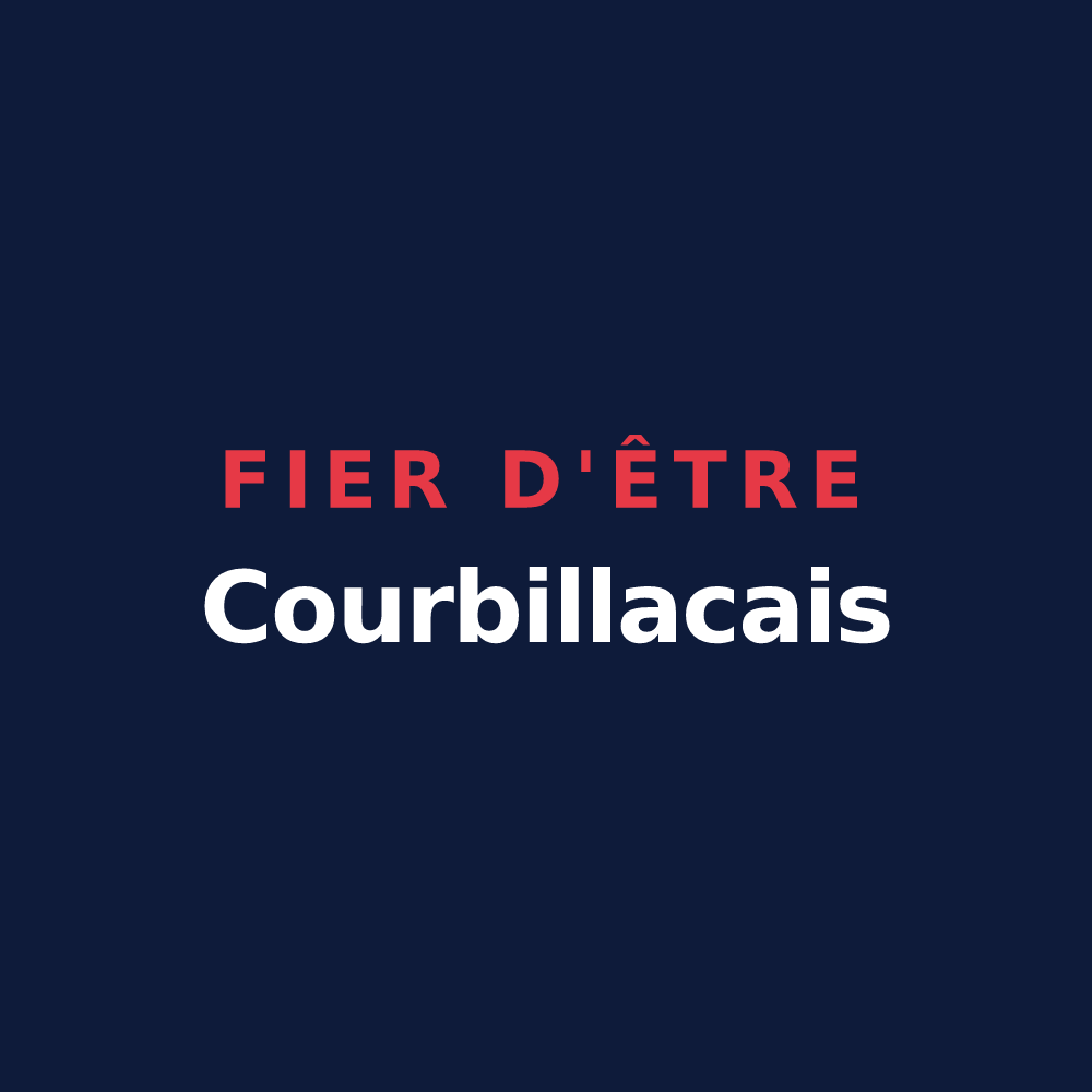 T-shirt « Fier d'être Courbillacais » — design pour Courbillac