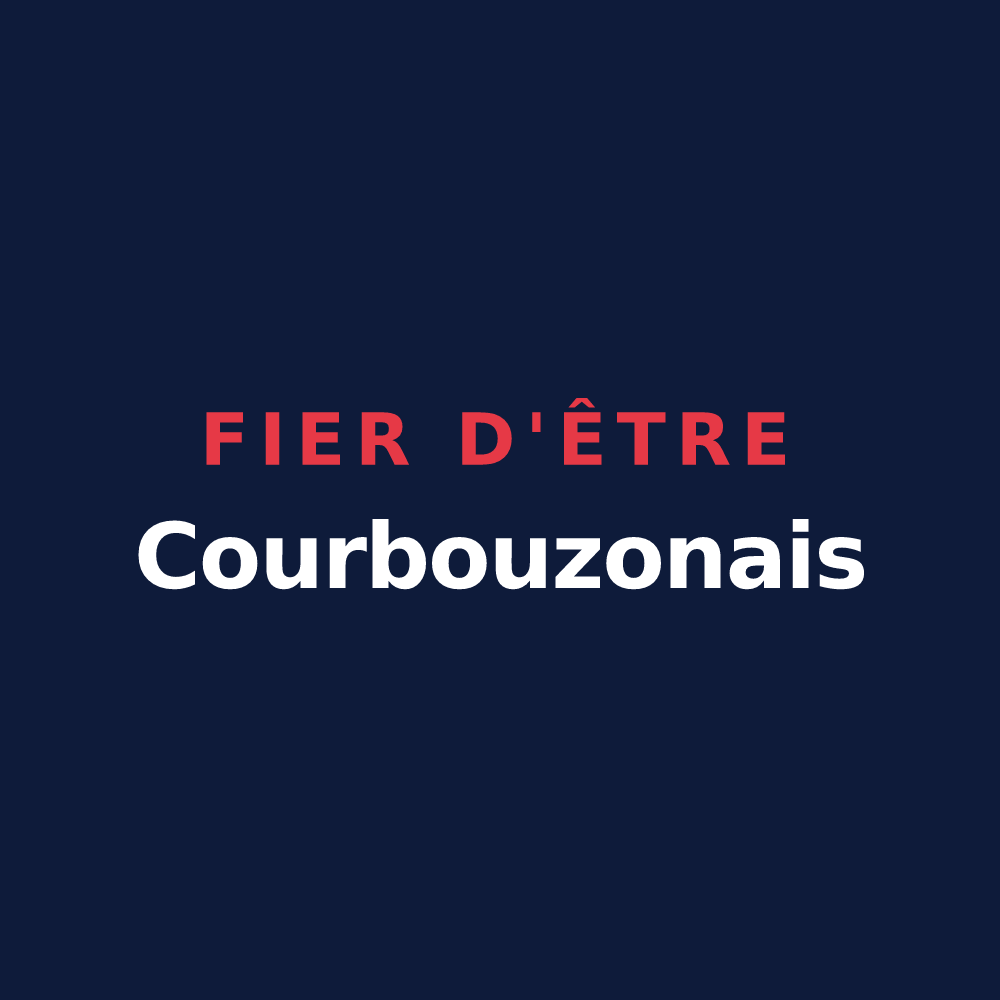T-shirt « Fier d'être Courbouzonais » — design pour Courbouzon