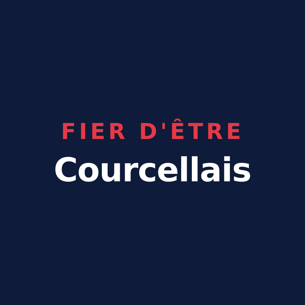 T-shirt « Fier d'être Courcellais » — design pour Courcelles-la-Forêt
