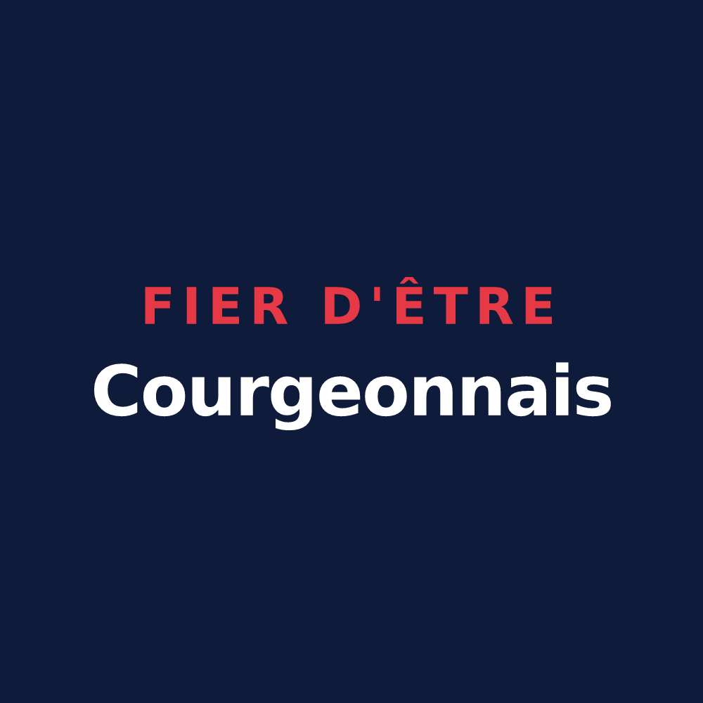 T-shirt « Fier d'être Courgeonnais » — design pour Courgeon