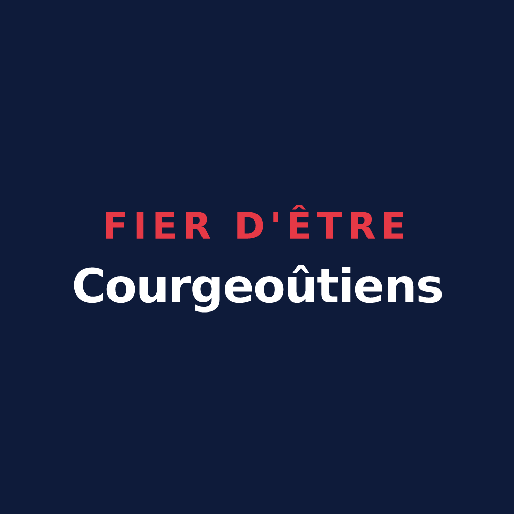 T-shirt « Fier d'être Courgeoûtiens » — design pour Courgeoût