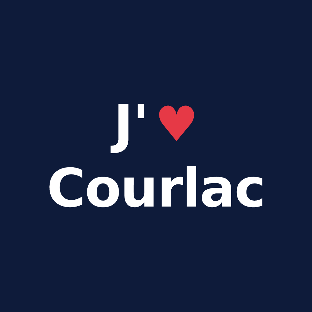 T-shirt personnalisé Courlac — design J'aime Courlac
