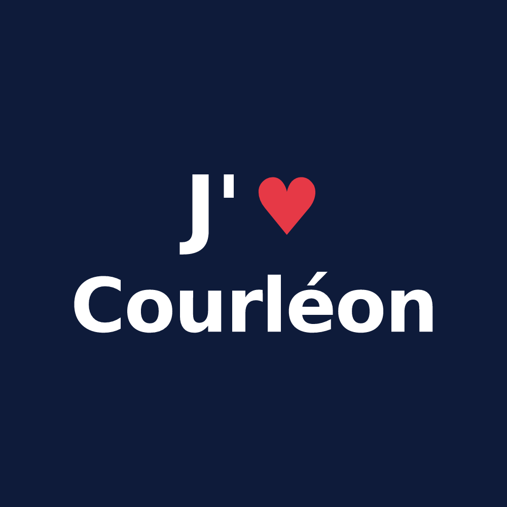T-shirt personnalisé Courléon — design J'aime Courléon