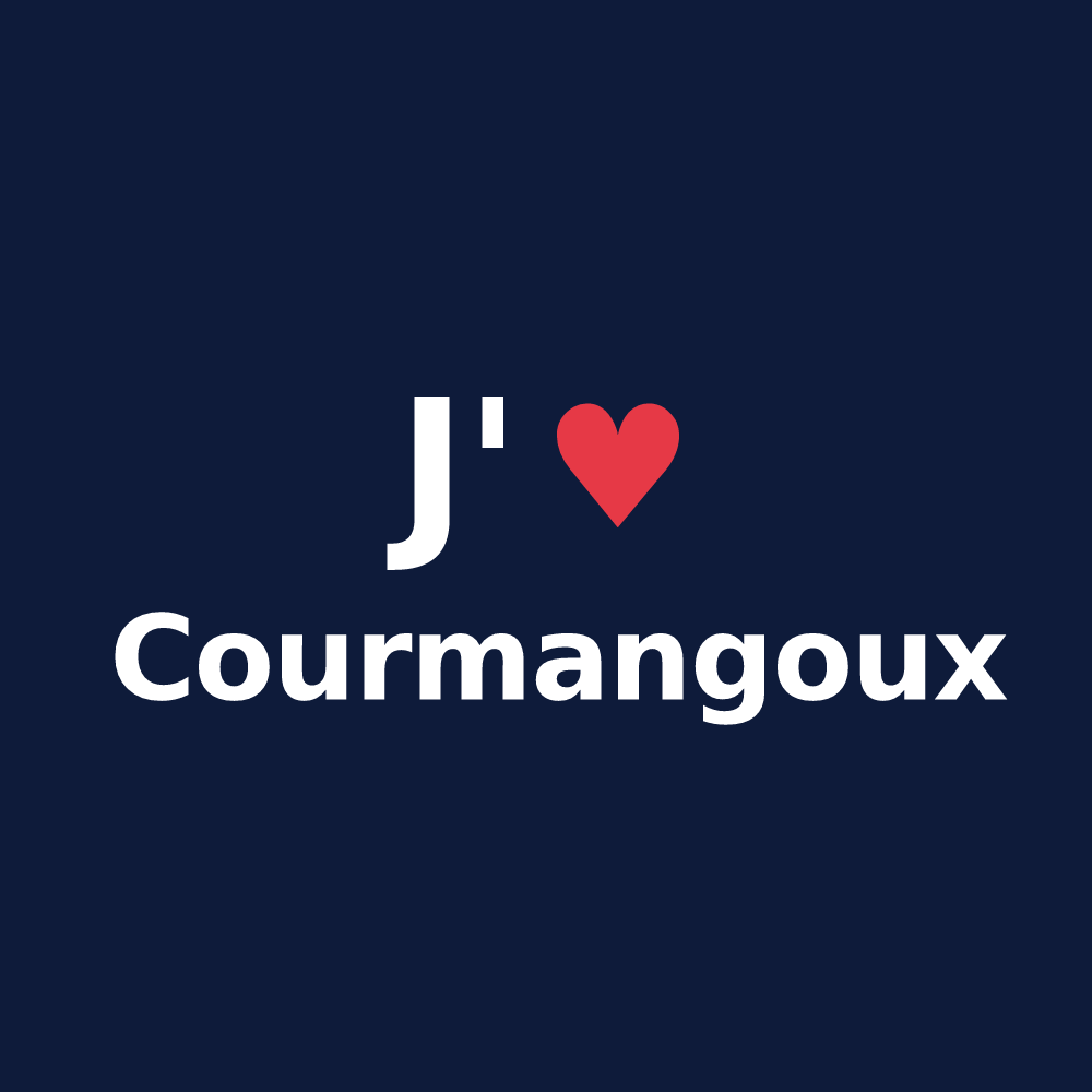 T-shirt personnalisé Courmangoux — design J'aime Courmangoux