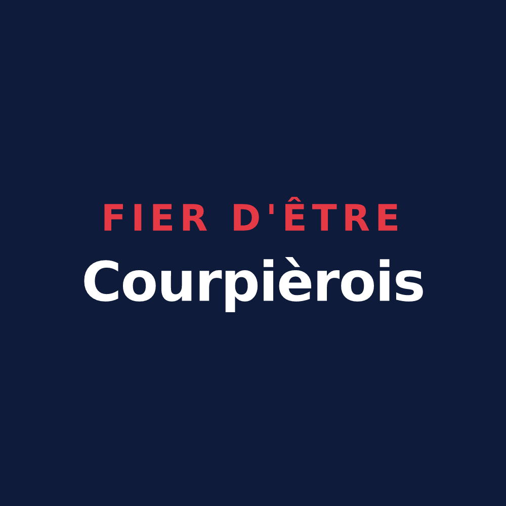 T-shirt « Fier d'être Courpièrois » — design pour Courpière
