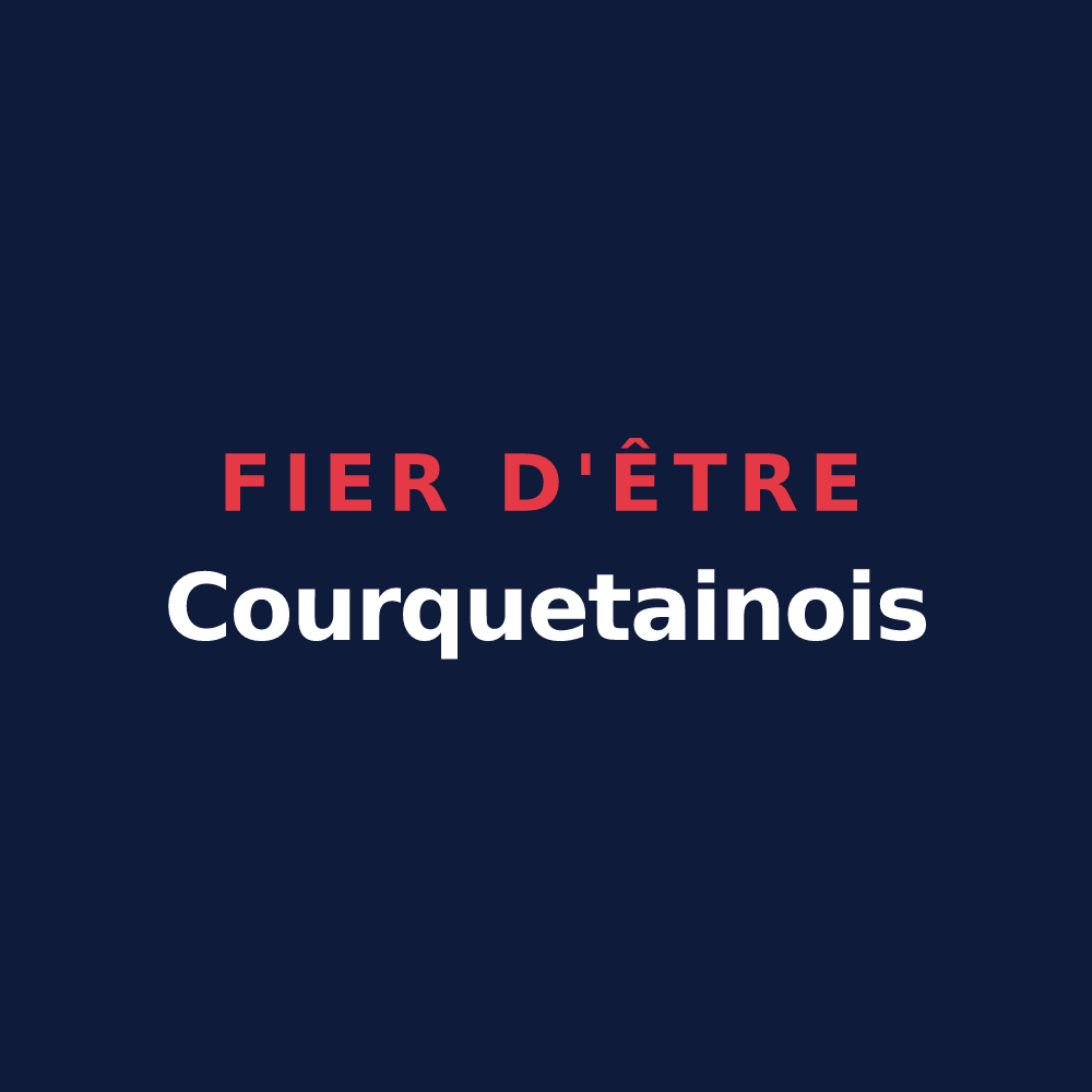 T-shirt « Fier d'être Courquetainois » — design pour Courquetaine