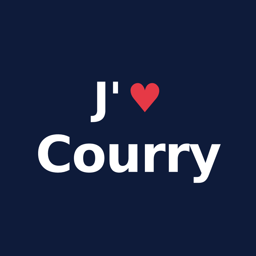 T-shirt personnalisé Courry — design J'aime Courry