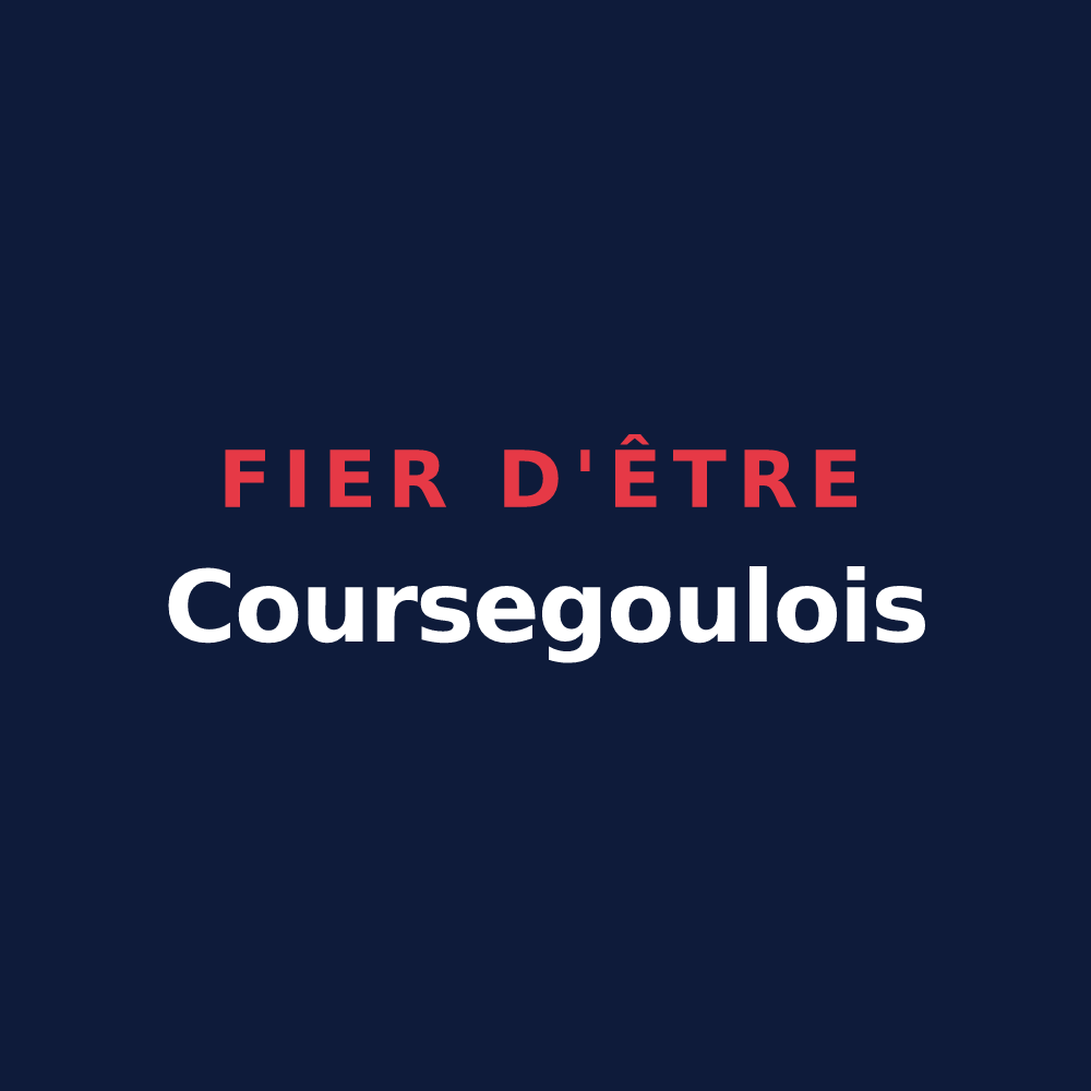 T-shirt « Fier d'être Coursegoulois » — design pour Coursegoules
