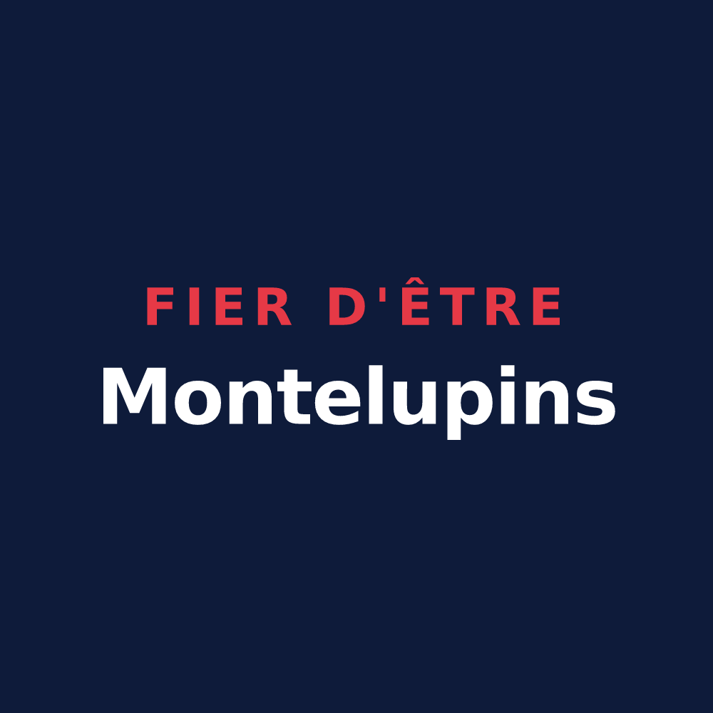T-shirt « Fier d'être Montelupins » — design pour Courson-Monteloup