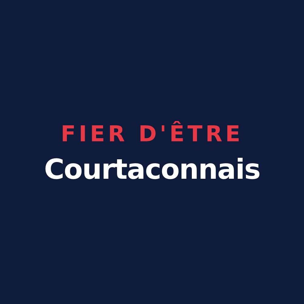 T-shirt « Fier d'être Courtaconnais » — design pour Courtacon
