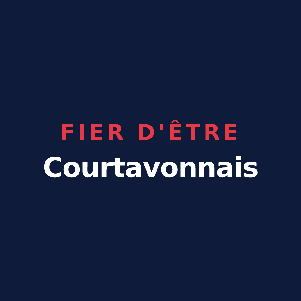 T-shirt « Fier d'être Courtavonnais » — design pour Courtavon