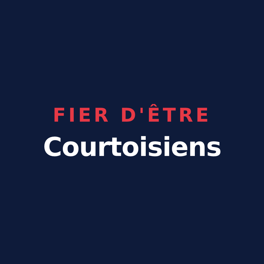 T-shirt « Fier d'être Courtoisiens » — design pour Courtois-sur-Yonne