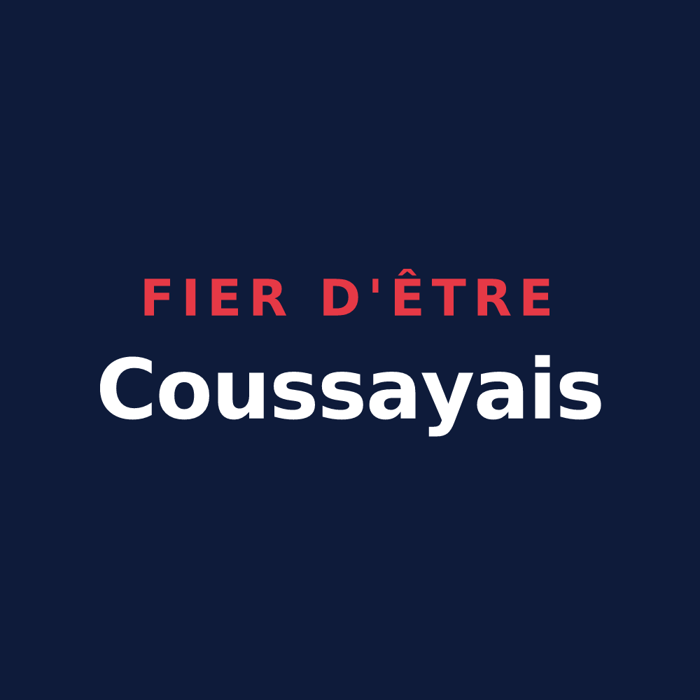 T-shirt « Fier d'être Coussayais » — design pour Coussay-les-Bois
