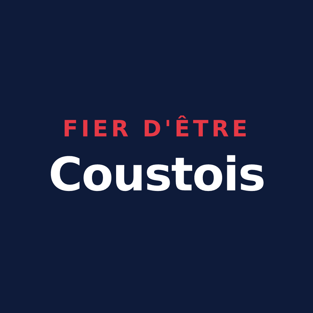 T-shirt « Fier d'être Coustois » — design pour Coust
