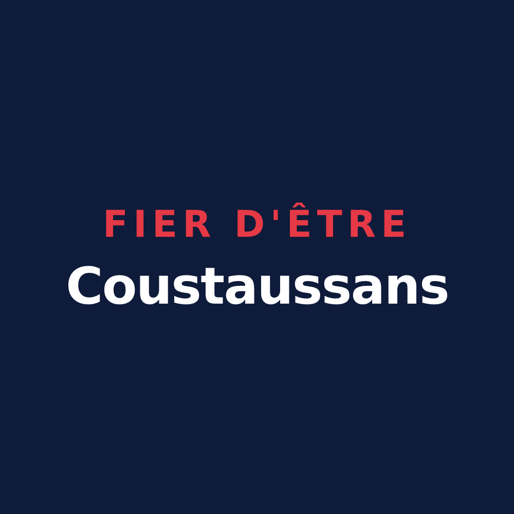 T-shirt « Fier d'être Coustaussans » — design pour Coustaussa
