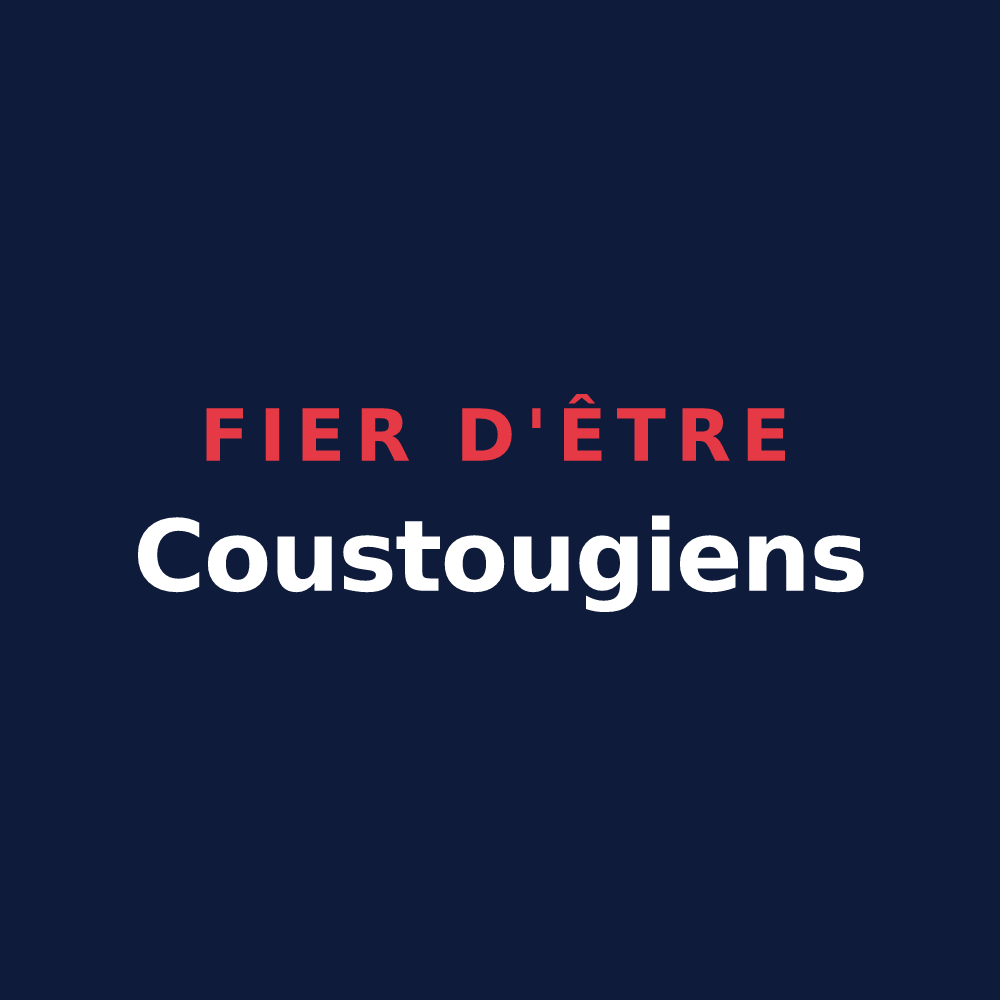 T-shirt « Fier d'être Coustougiens » — design pour Coustouges